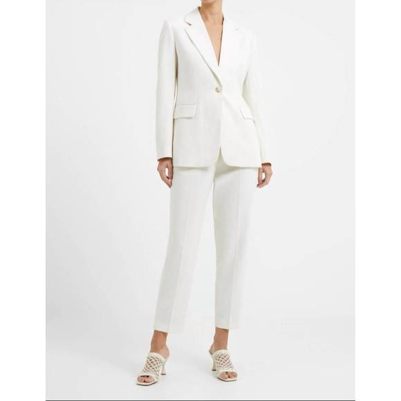 NEW FRENCH CONNECTION whisper tapered trouser in summer white - Picture 1 of 2